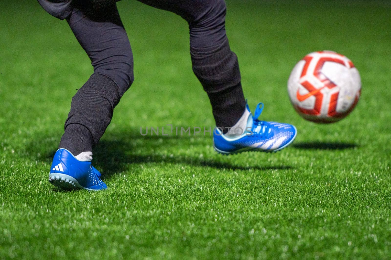 Amateur players before a soccer match in Andorra. by martinscphoto