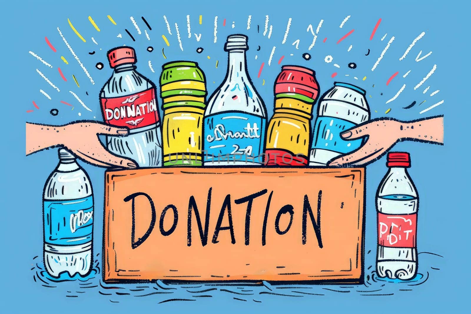 a donation box .donation and volunteering concept . ai generative.