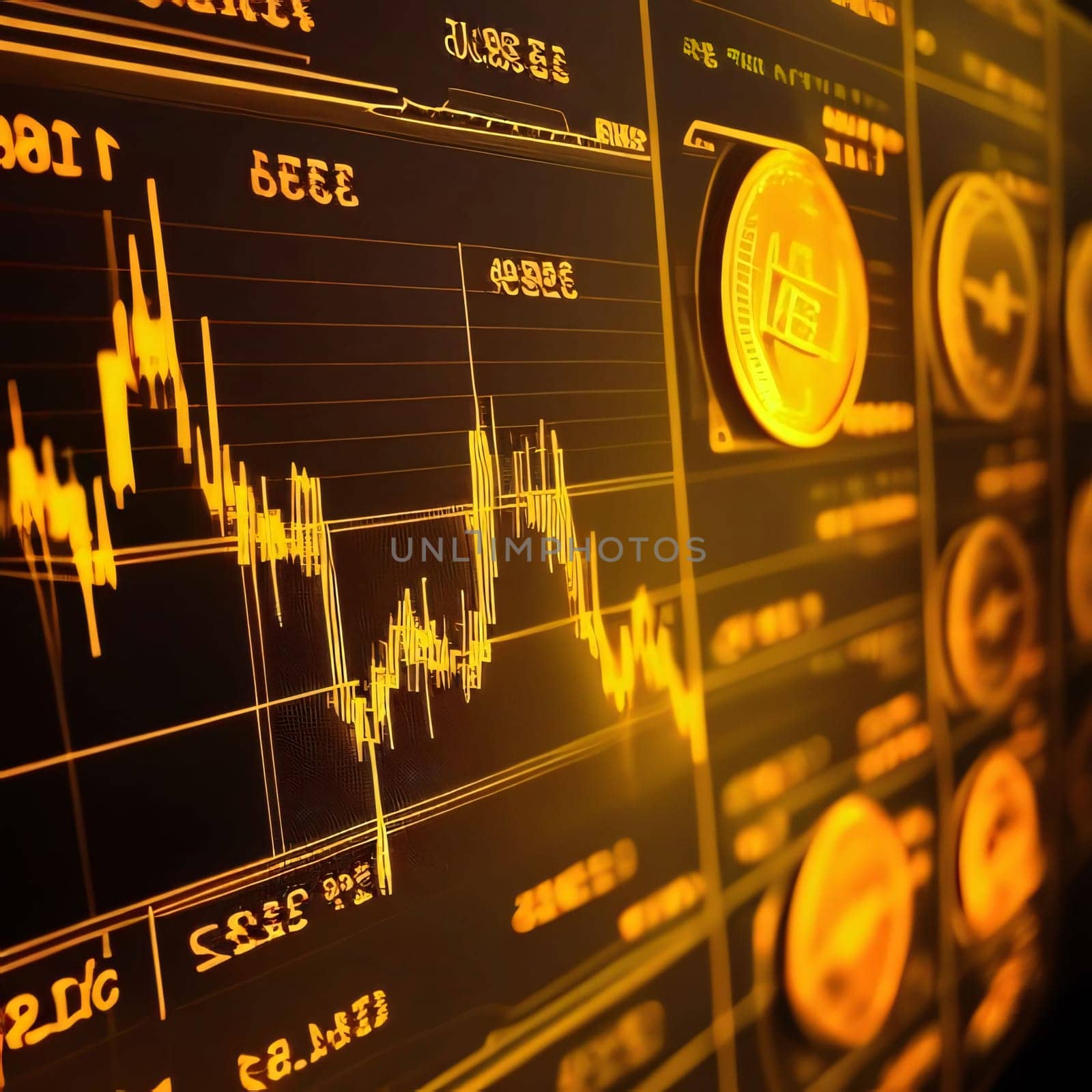 Stock Market: Stock market or forex trading graph and candlestick chart suitable for financial investment concept. Economy trends background for business idea and all art work design. Abstract finance background.