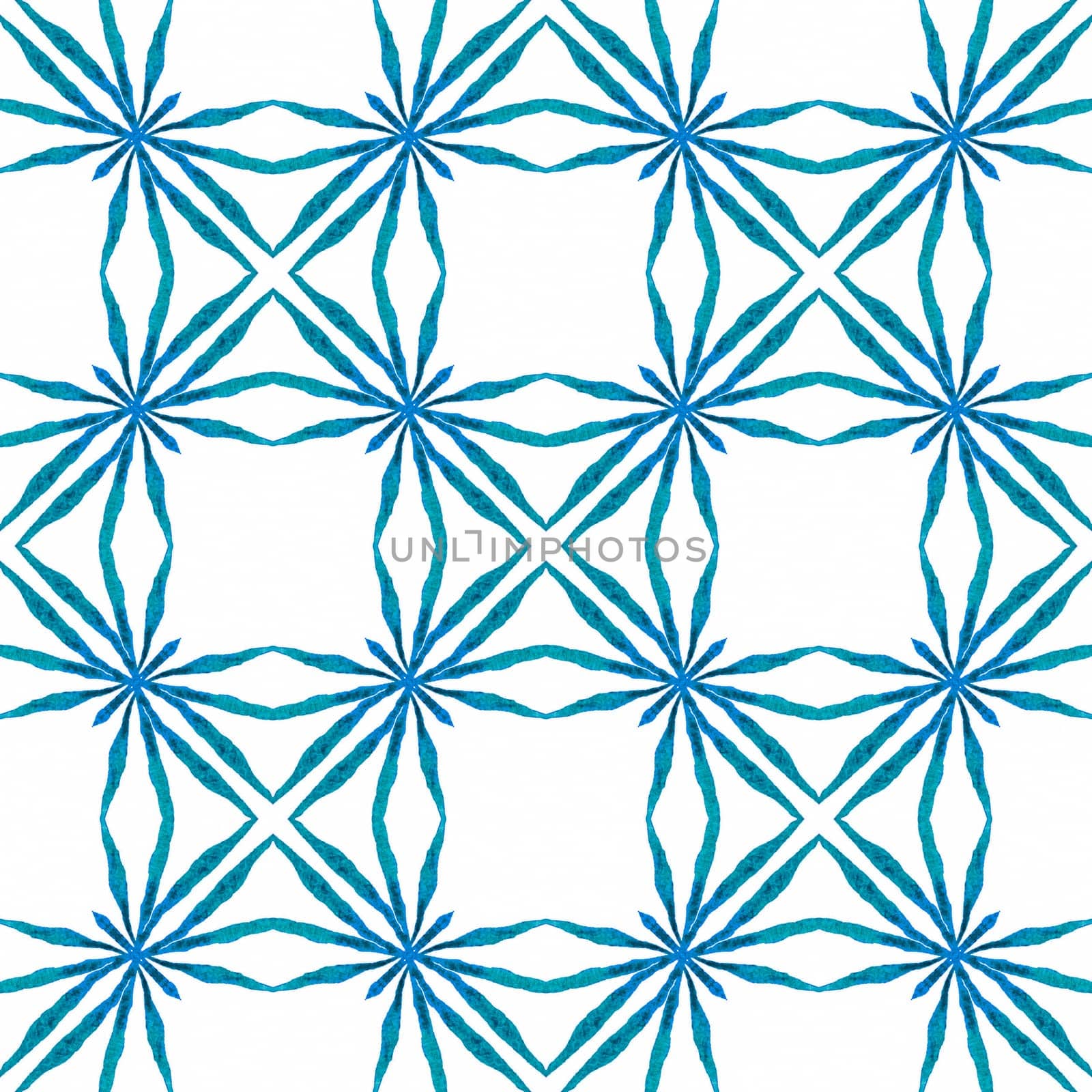 Exotic seamless pattern. Blue incredible boho chic summer design. Textile ready cute print, swimwear fabric, wallpaper, wrapping. Summer exotic seamless border.