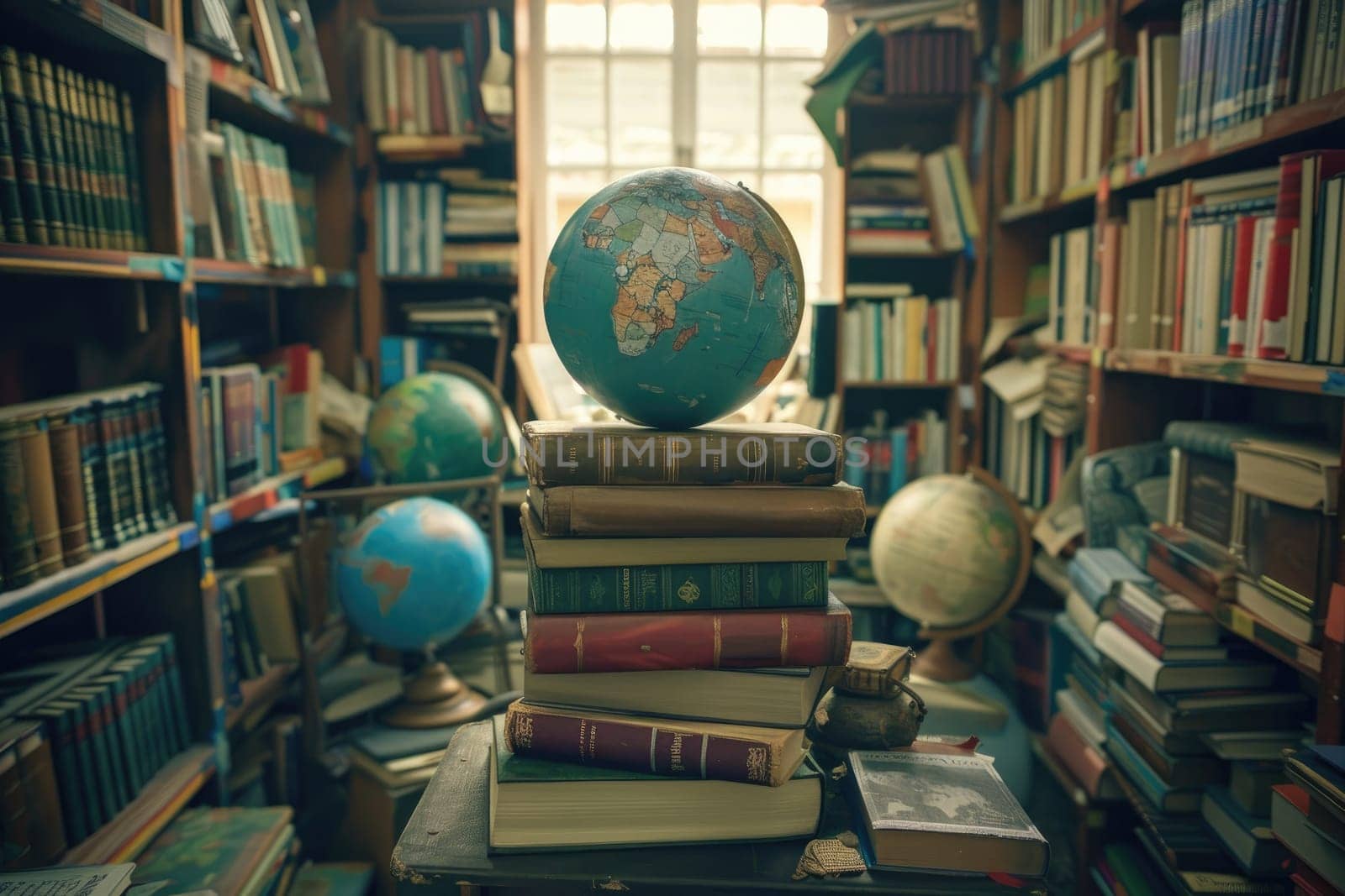 On World Book Day, envision a scene where books from around the globe gather, symbolizing the universal language of knowledge that transcends borders and cultures.