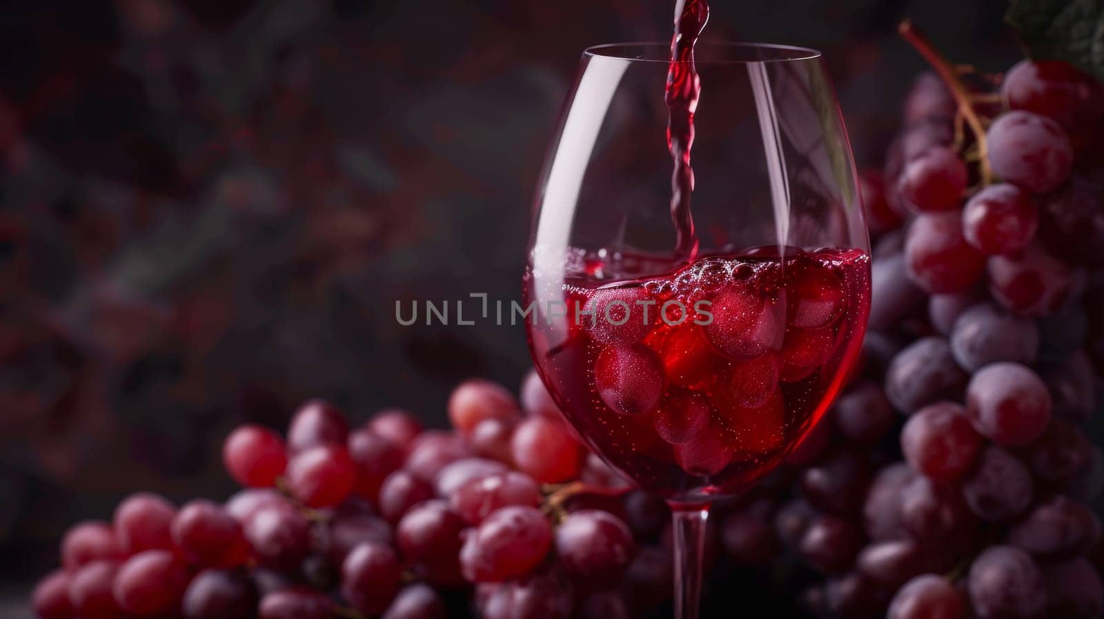 Red Wine Being Poured Into a Wine Glass.
