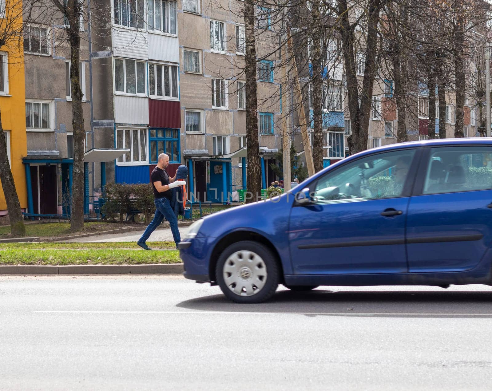 Brest, Belarus - 03.03.2024 - Streets of the city