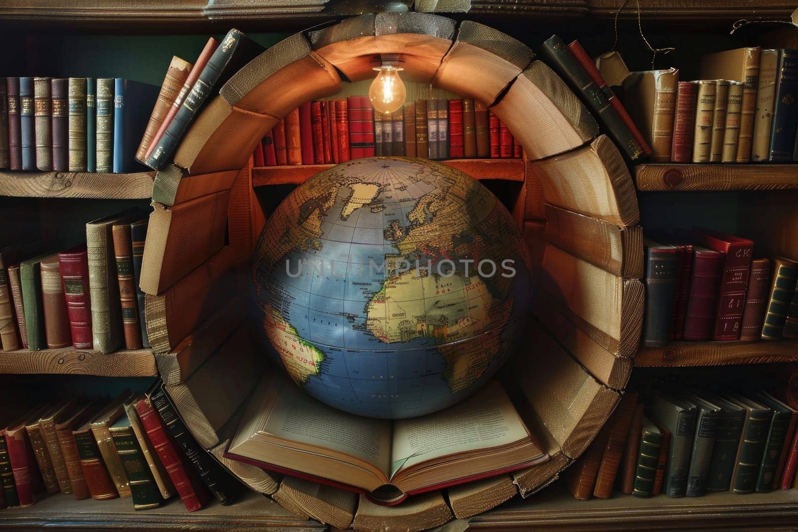 On World Book Day, envision a scene where books from around the globe gather, symbolizing the universal language of knowledge that transcends borders and cultures.