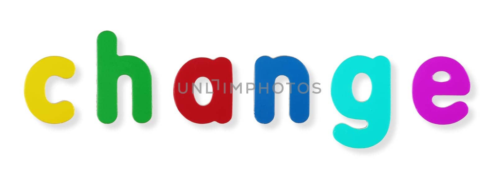change word in magnetic letters by VivacityImages