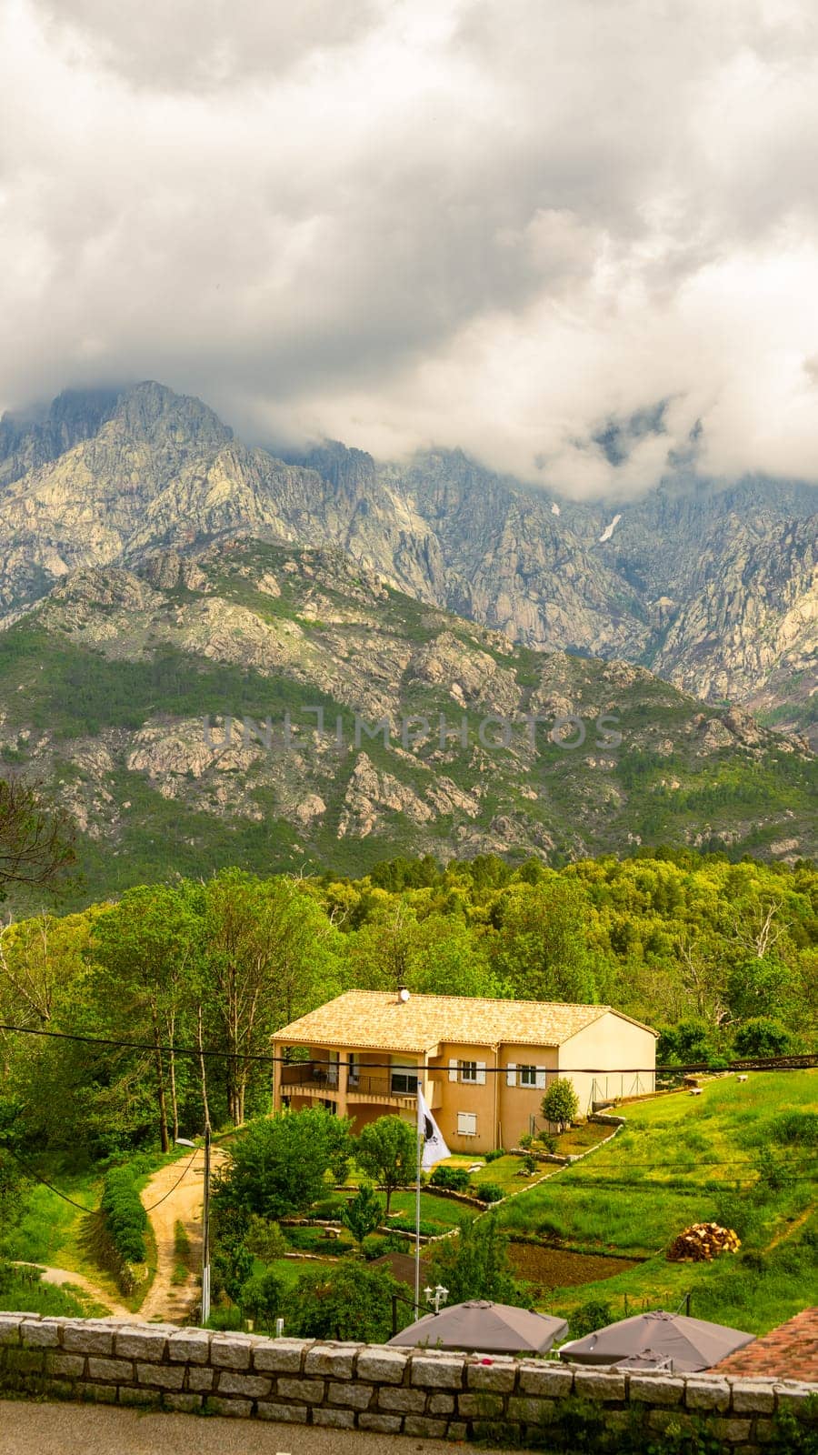 Mountain landscape of Corsica Island, France