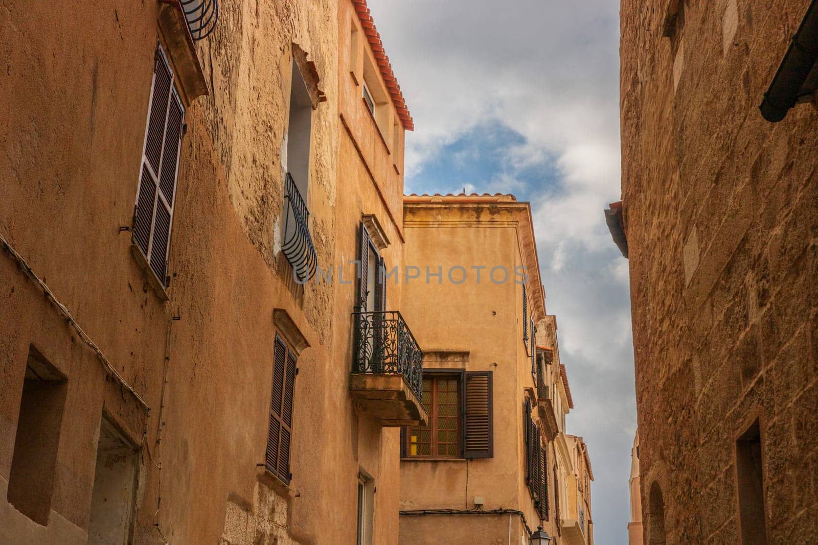 Bonifacio town, medieval citadel in Corsica Island, France