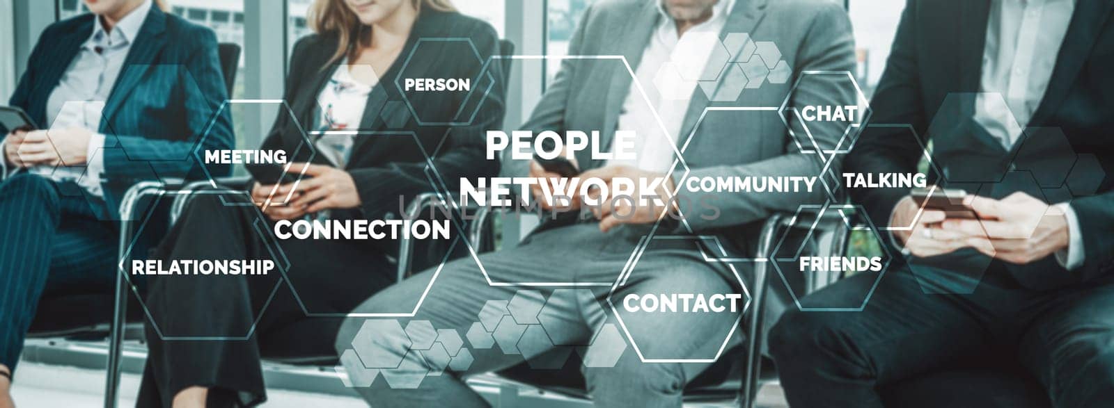 Human Resources and People Networking Concept uds by biancoblue