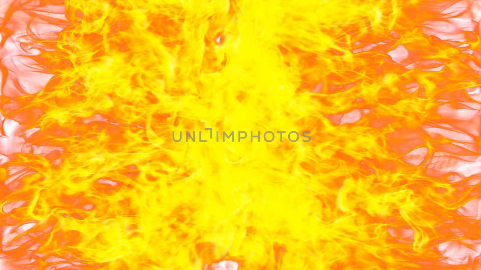 3d illustration. Flame flare on white background. by mrwed54