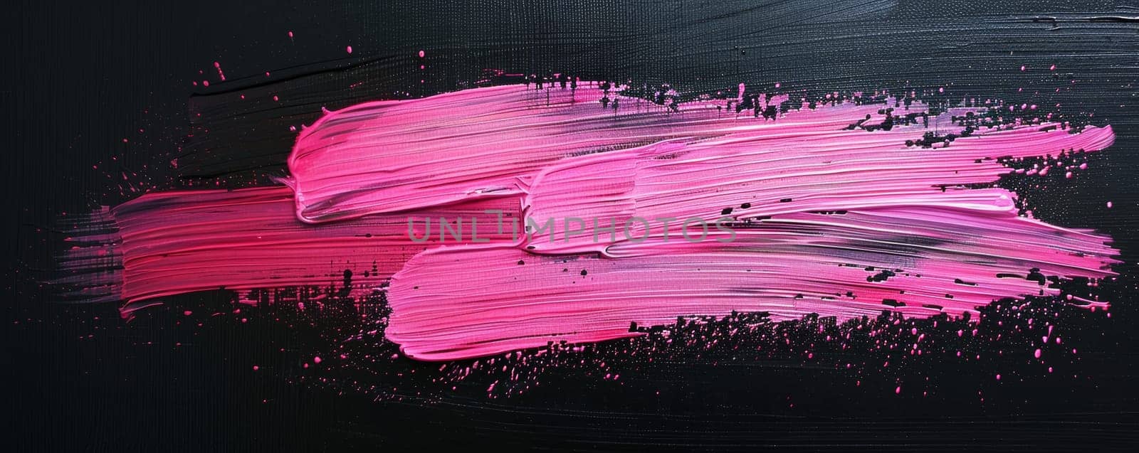 Black Background With Pink Paint Strokes by Anastasiia