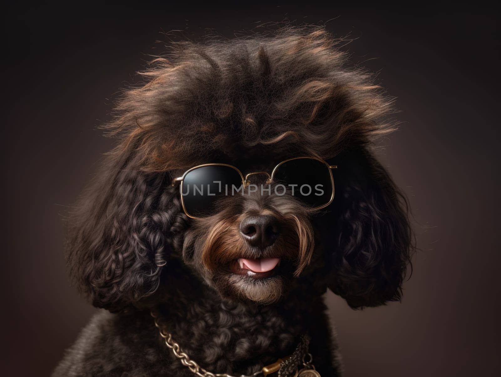 Adorable Funny Dog Poodle Breed In Sunglasses by tan4ikk1