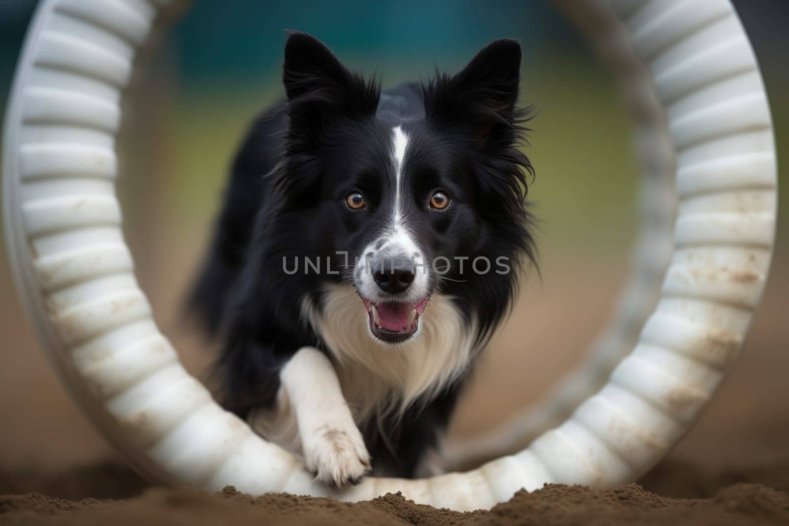 Smart Border Collie Skillfully Completes Obstacle Course by tan4ikk1