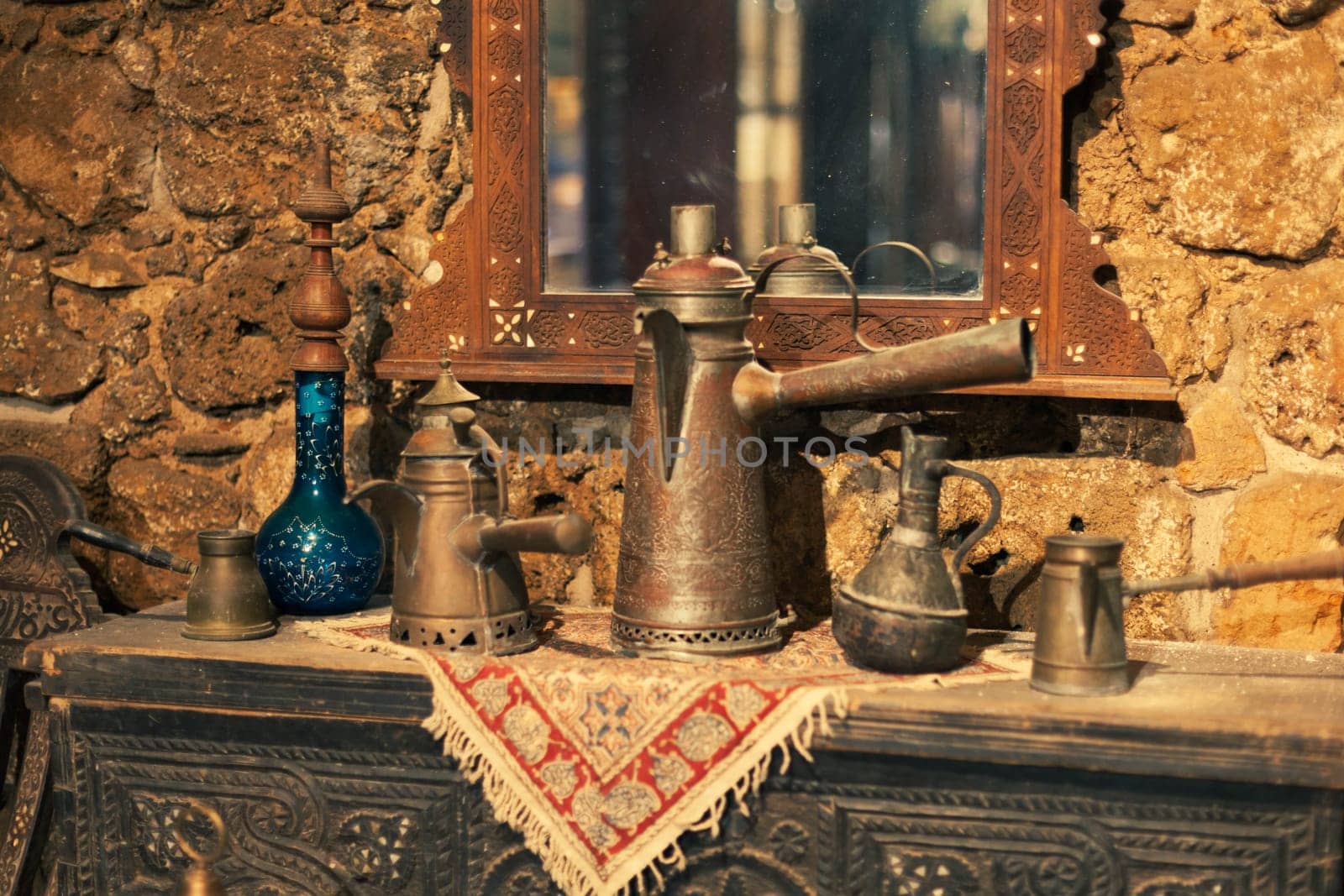 Vintage interior in oriental style from the near east. High quality photo