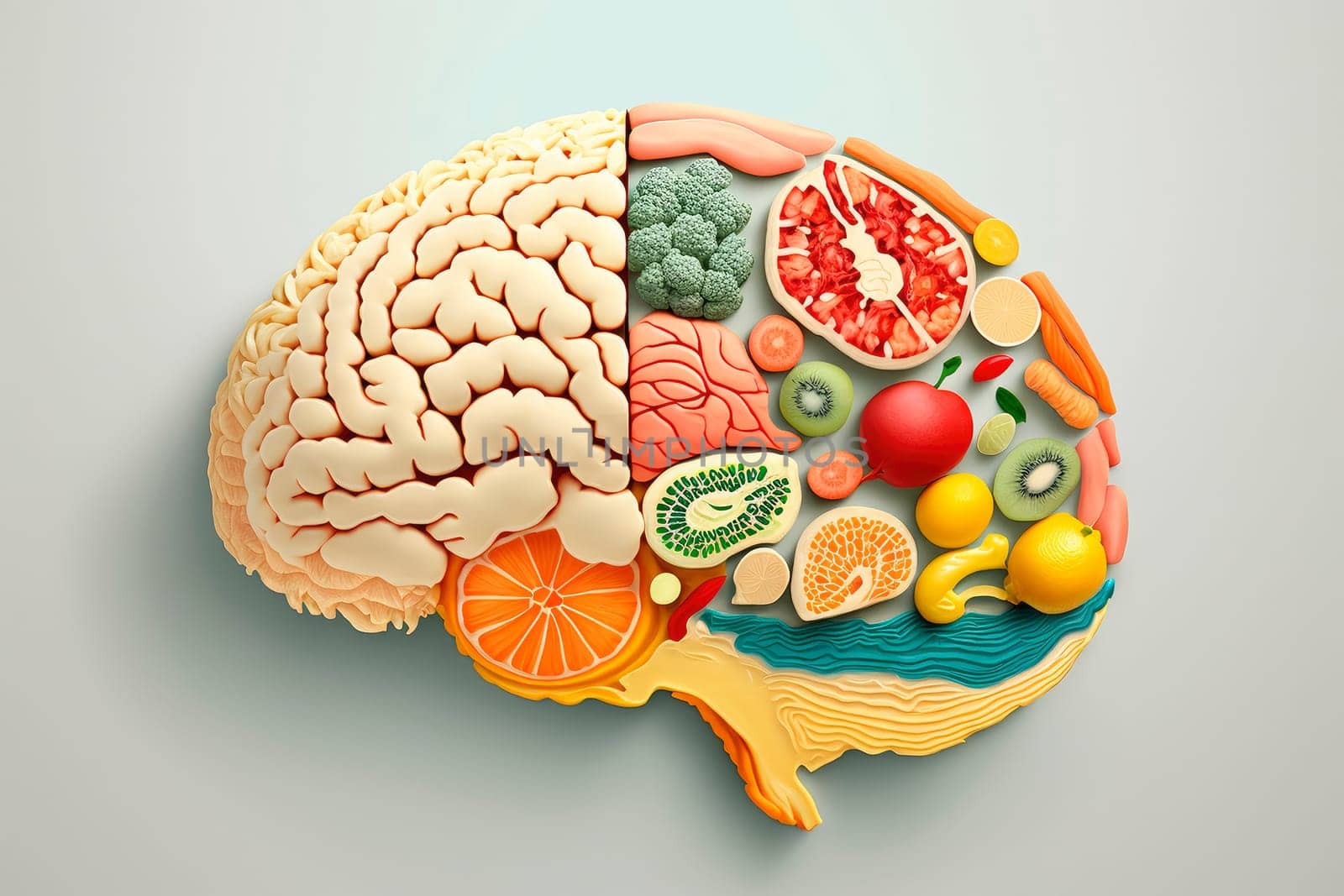 Human brain from food. by yanadjana