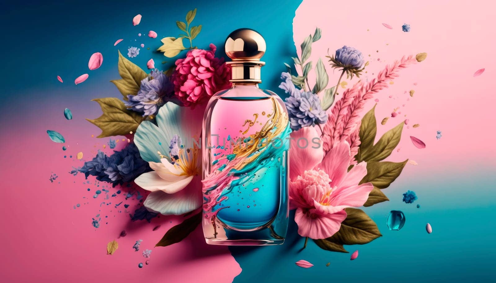 Perfume with floral aroma burst. by yanadjana