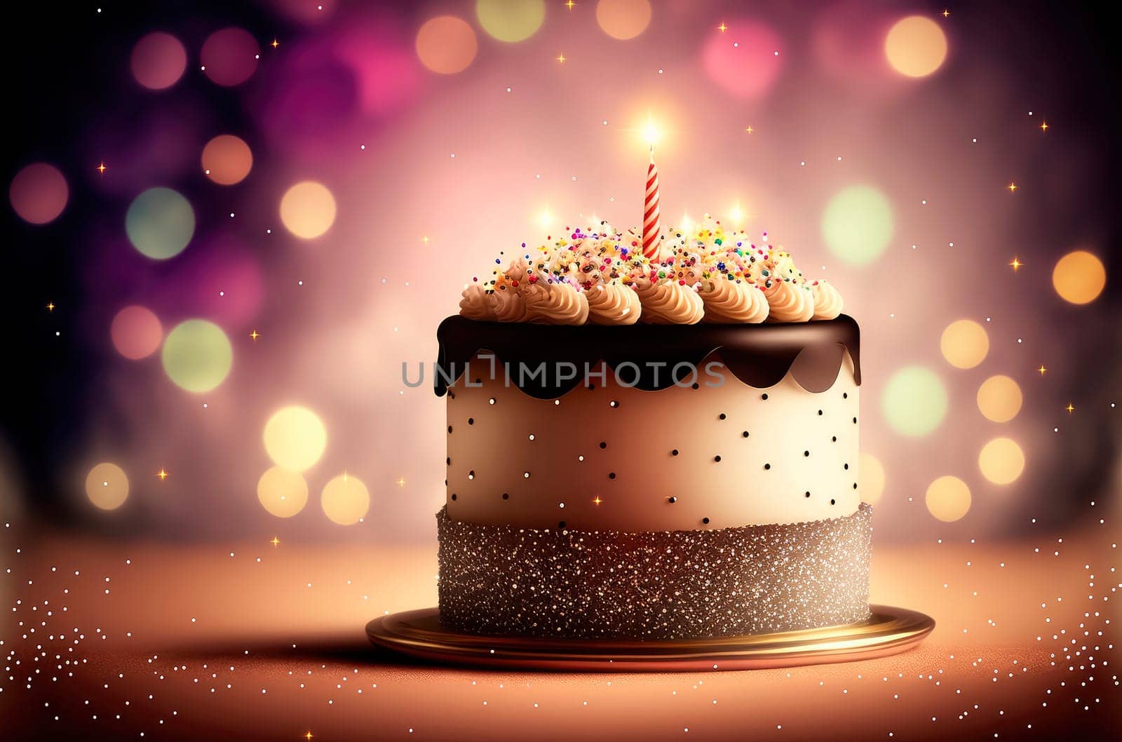Happy birthday cake. by yanadjana