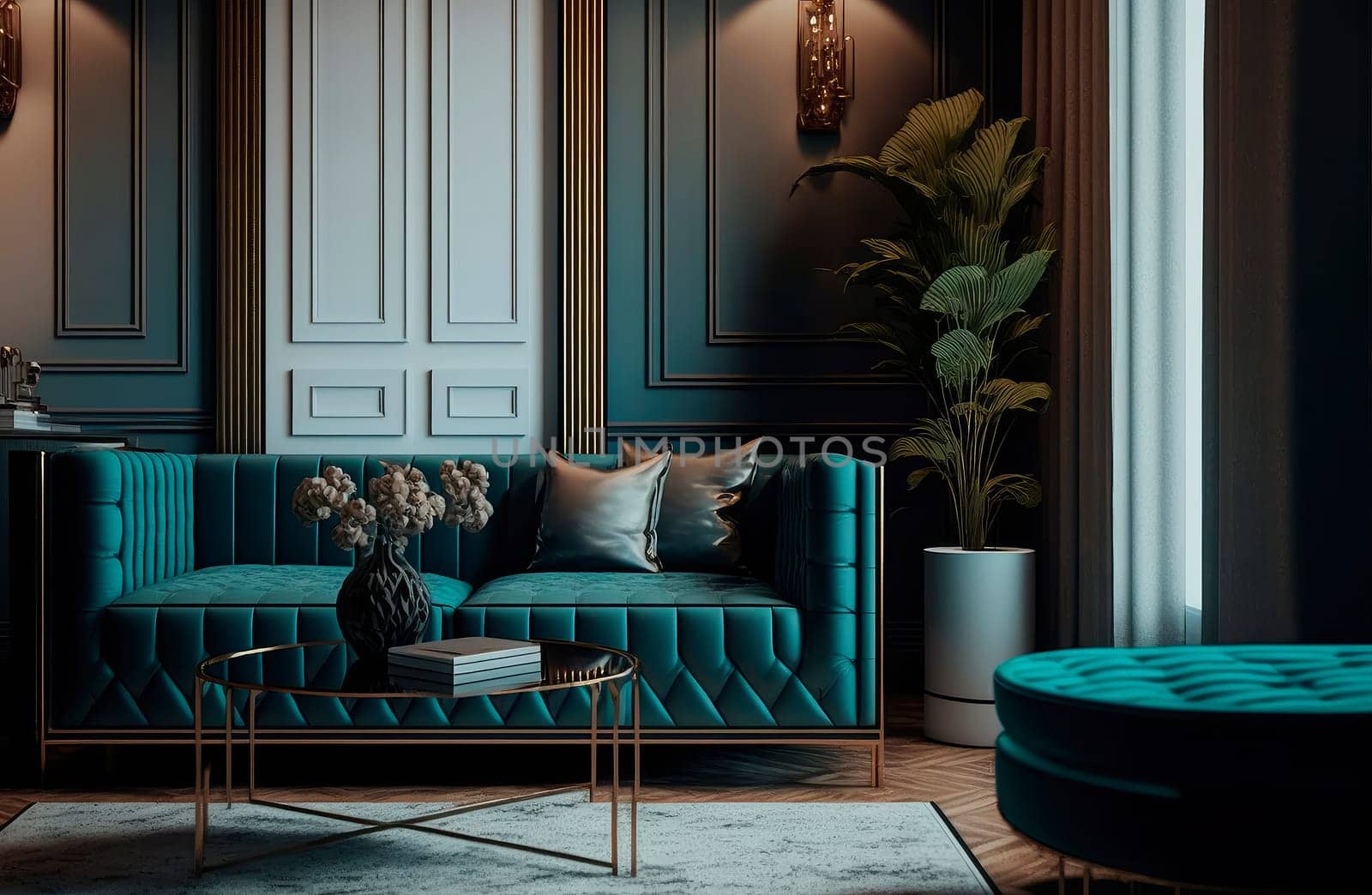 of glamour modern style interior design by yanadjana