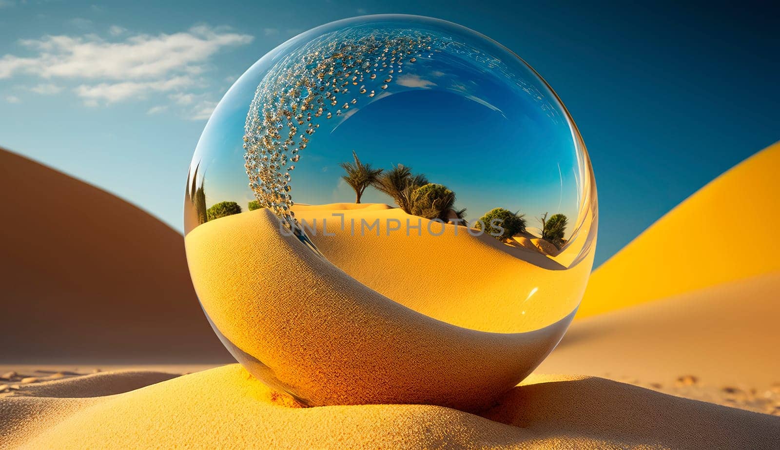 glass ball desert. by yanadjana