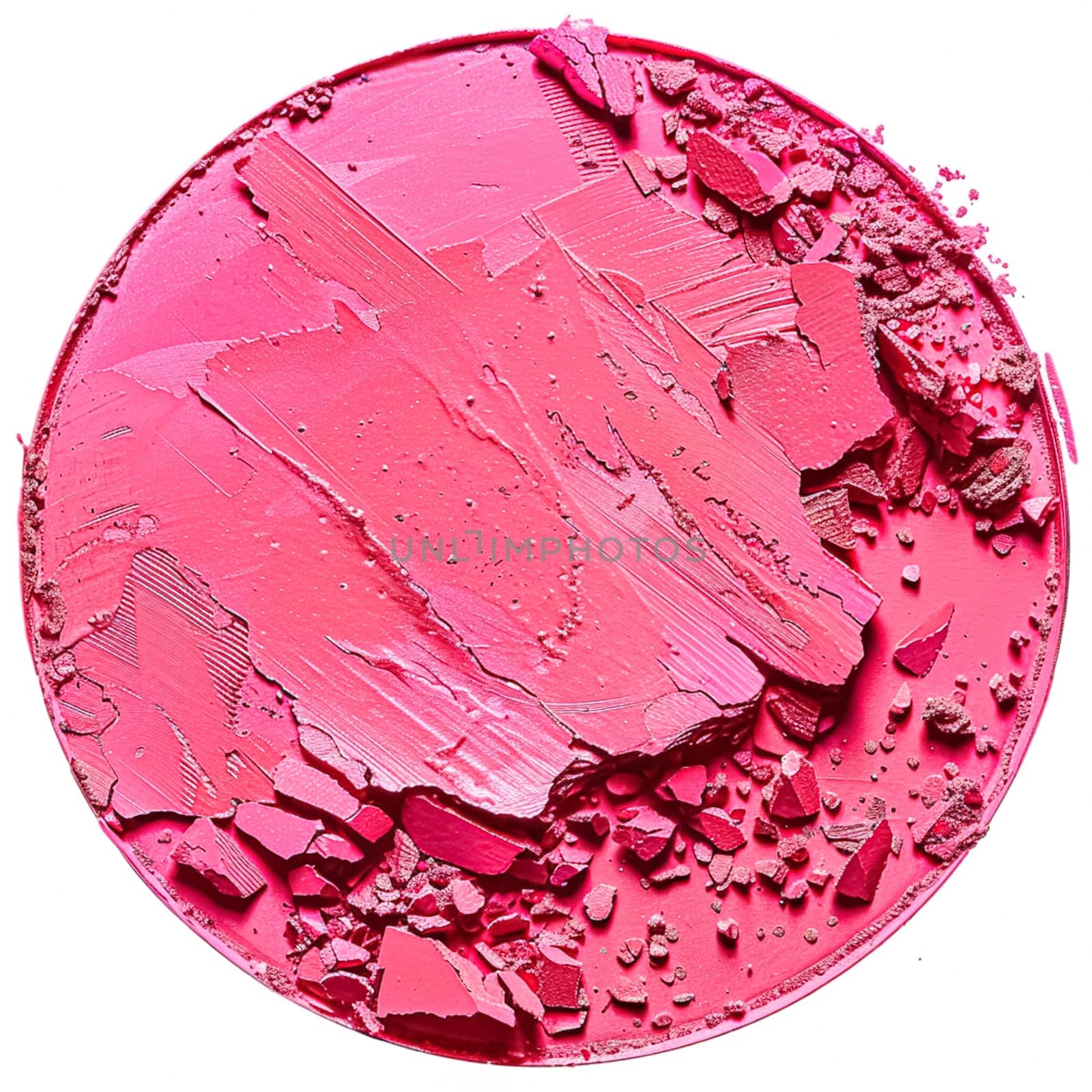 Beauty product and cosmetics texture as circle shape design, makeup blush eyeshadow powder as abstract luxury cosmetic background by Anneleven