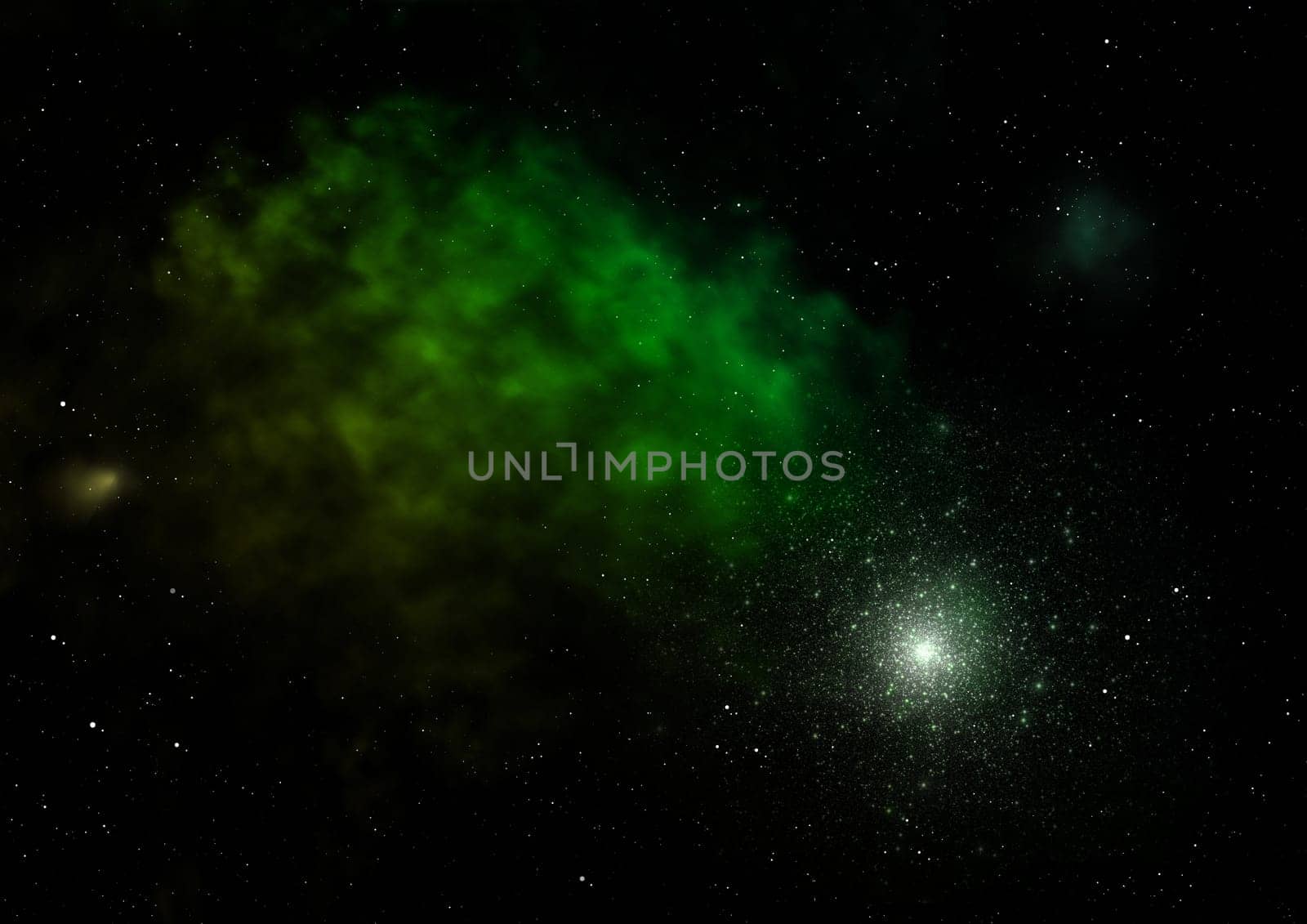 Star field in space a nebulae and a gas congestion. Elements of this image furnished by NASA . 3D rendering