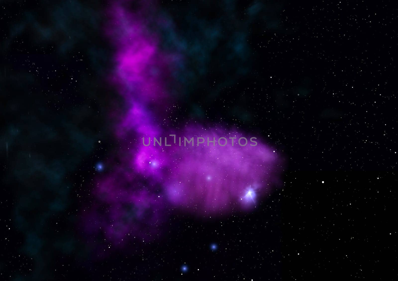 Star field in space a nebulae and a gas congestion. Elements of this image furnished by NASA . 3D rendering
