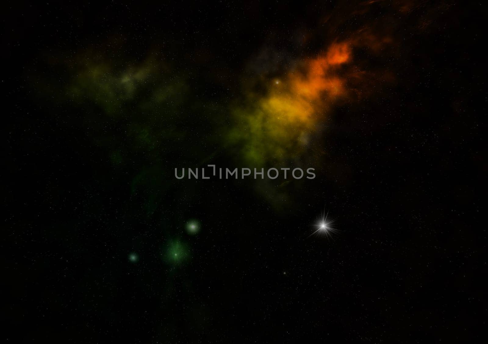 Star field in space a nebulae and a gas congestion. Elements of this image furnished by NASA . 3D rendering