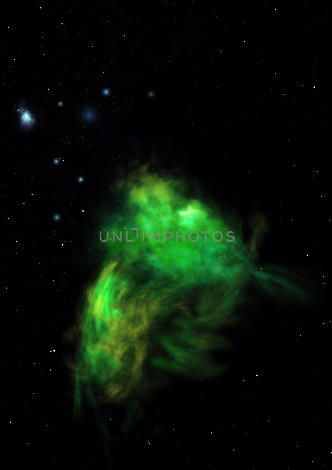 Star field in space a nebulae and a gas congestion. Elements of this image furnished by NASA . 3D rendering