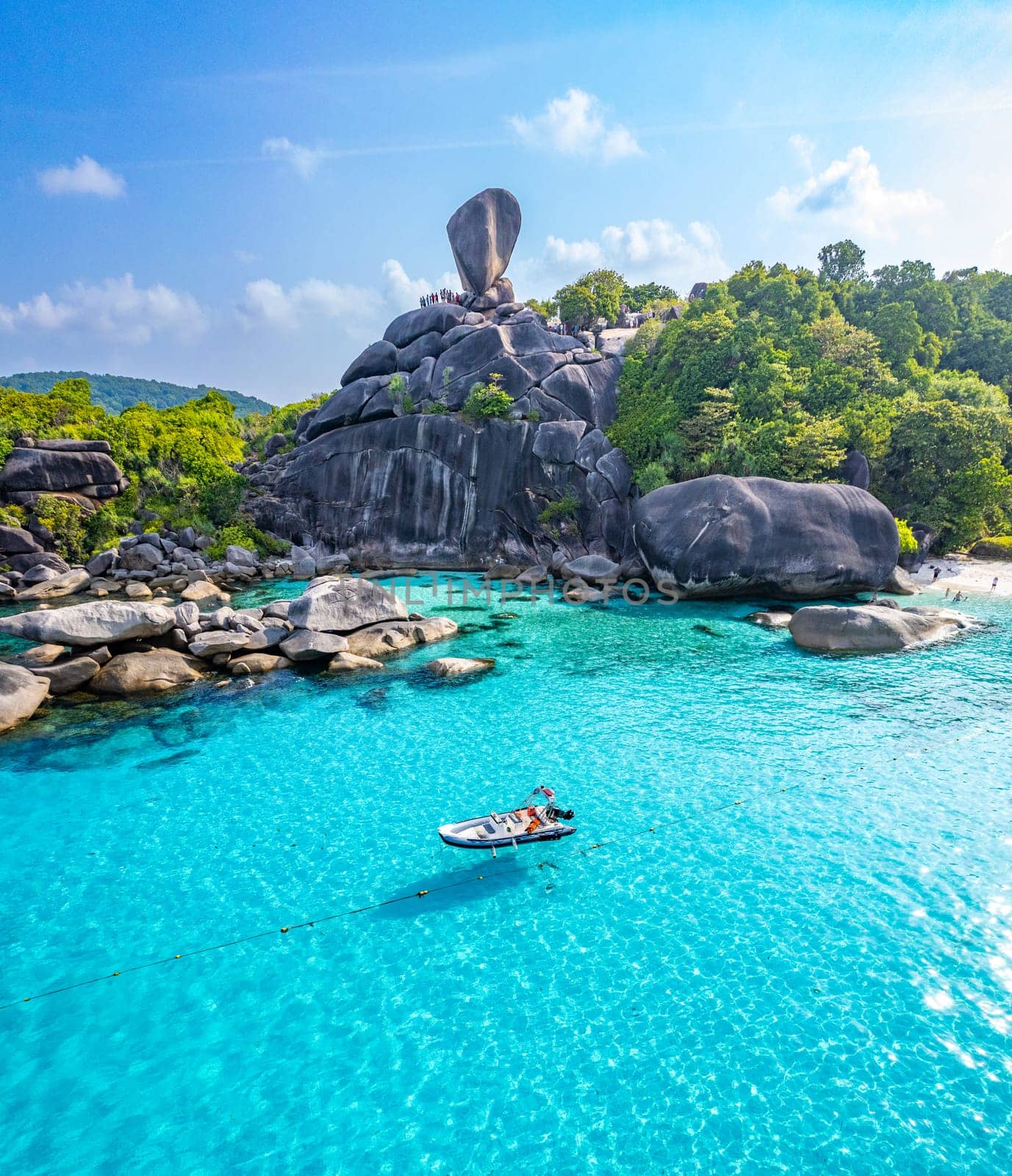 Aerial view of Similan island in Phang Nga, Thailand, south east asia