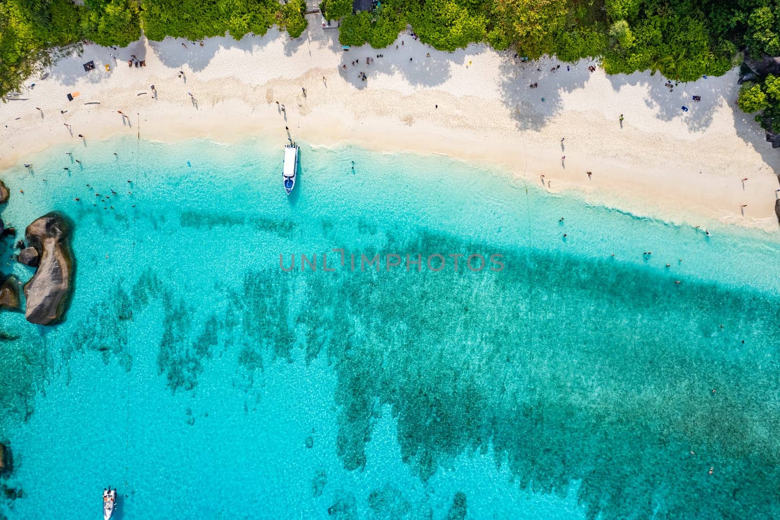 Aerial view of Similan island in Phang Nga, Thailand by worldpitou