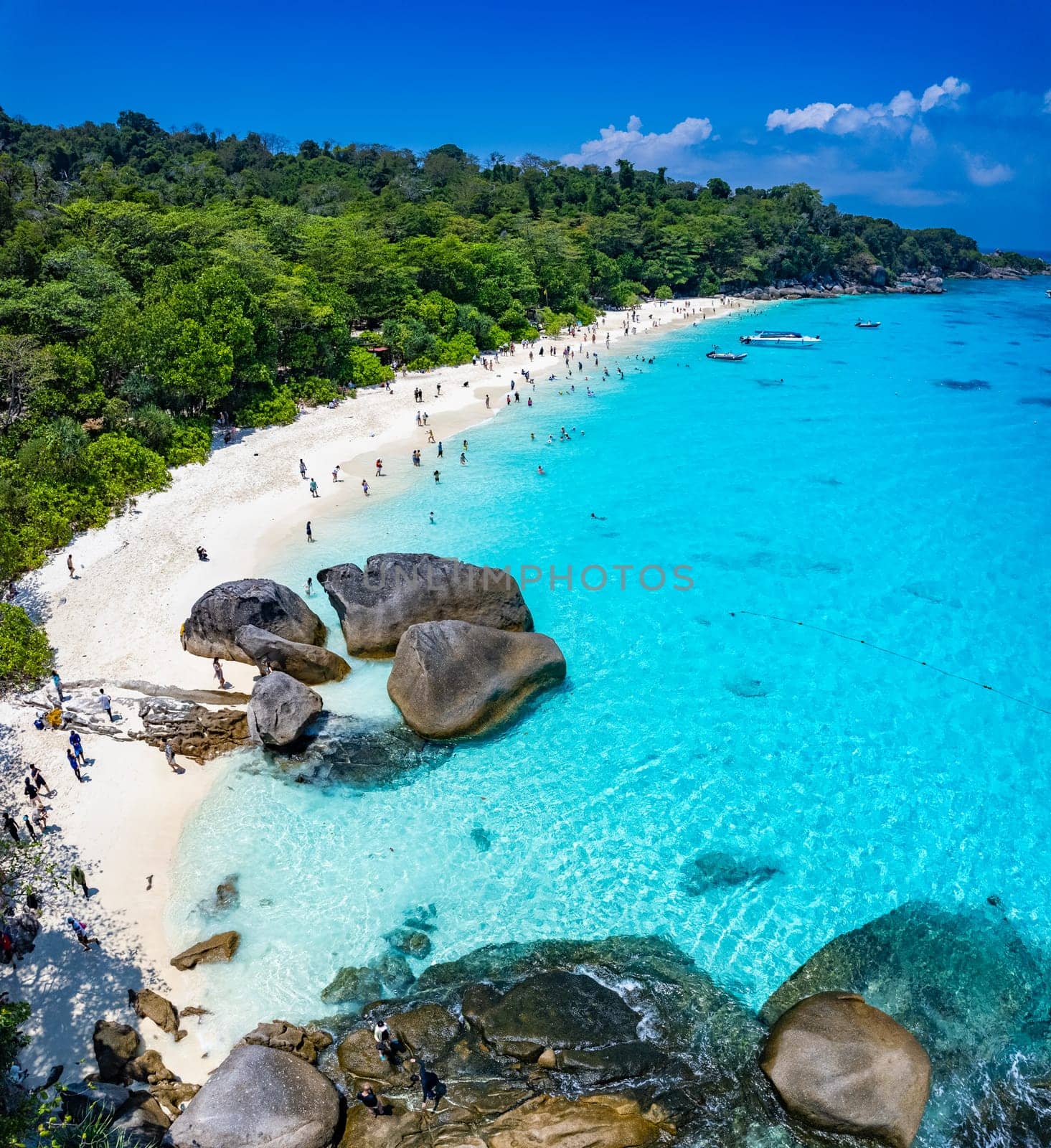 Aerial view of Similan island in Phang Nga, Thailand by worldpitou