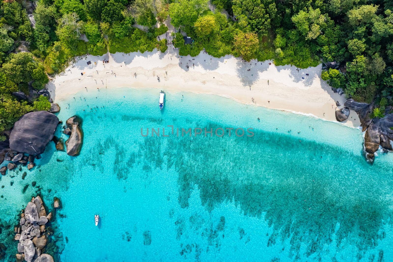 Aerial view of Similan island in Phang Nga, Thailand by worldpitou