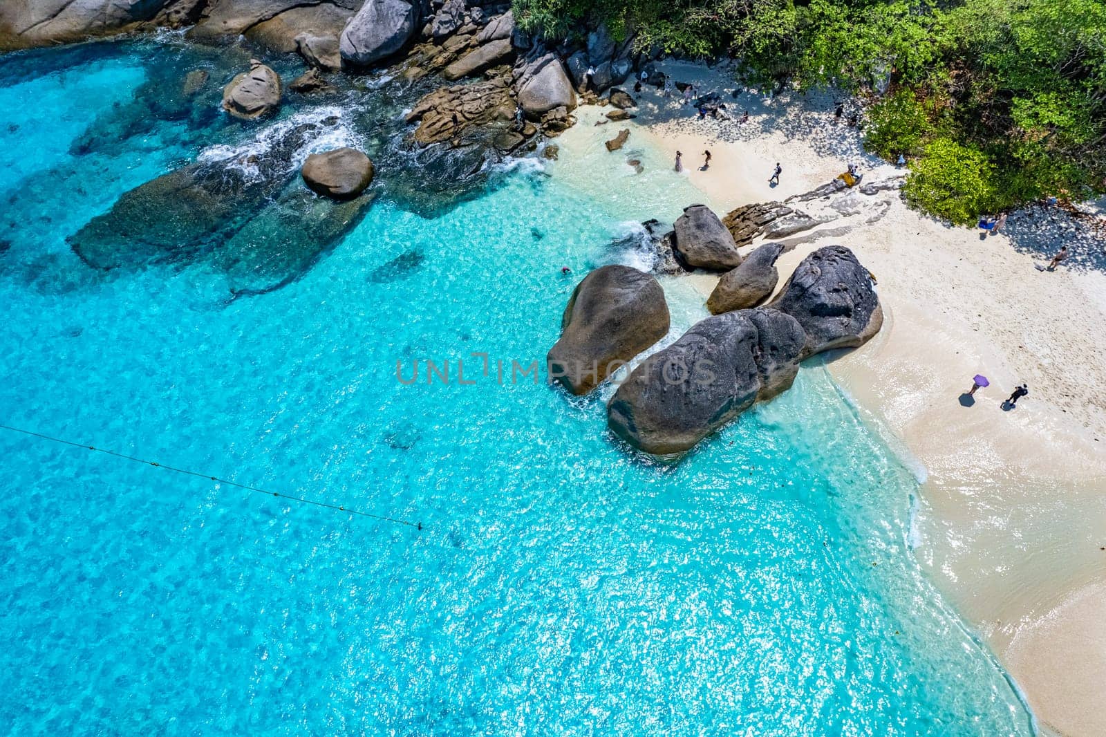 Aerial view of Similan island in Phang Nga, Thailand, south east asia