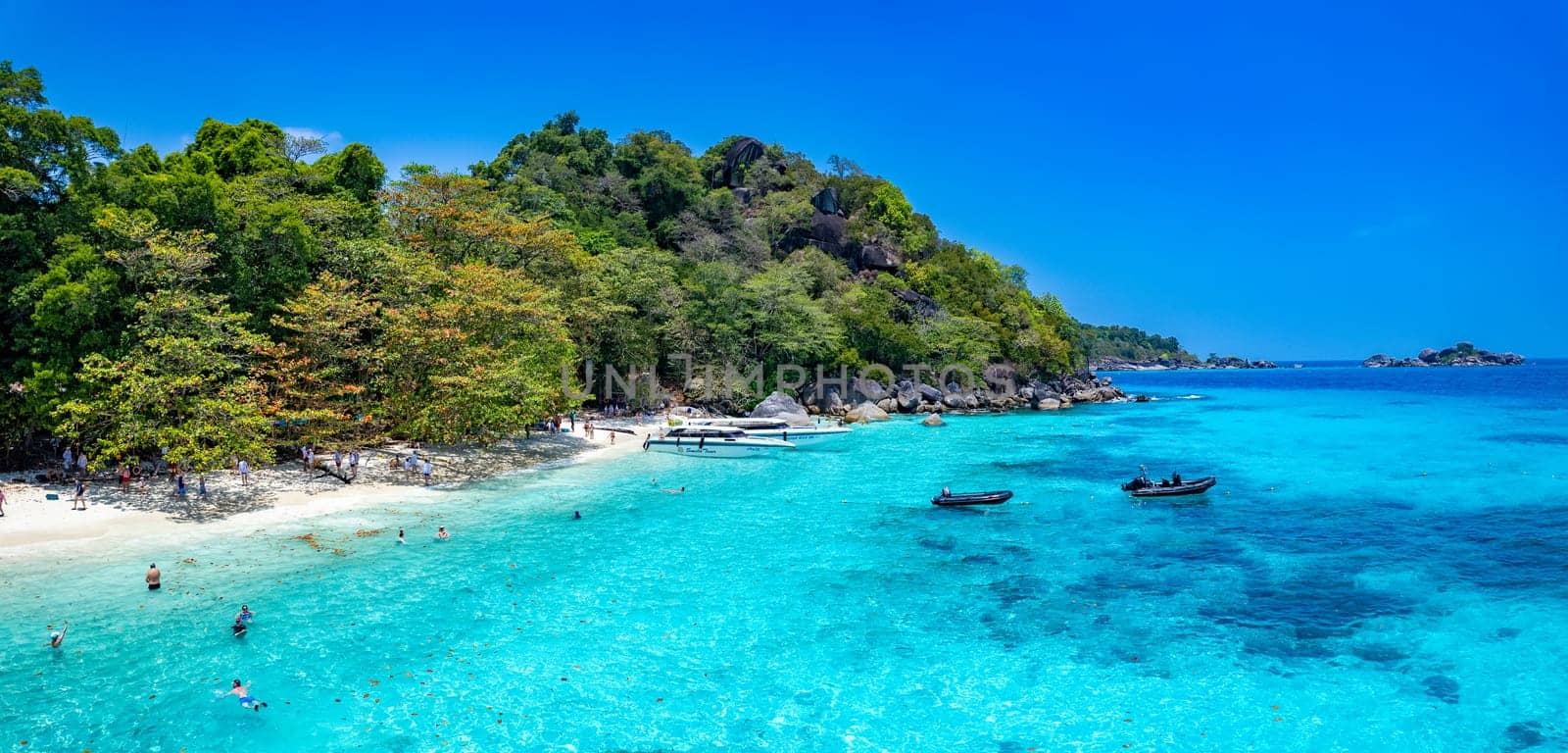 Aerial view of Similan island in Phang Nga, Thailand, south east asia