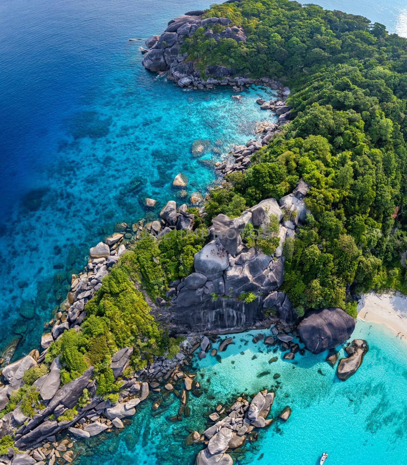 Aerial view of Similan island in Phang Nga, Thailand by worldpitou