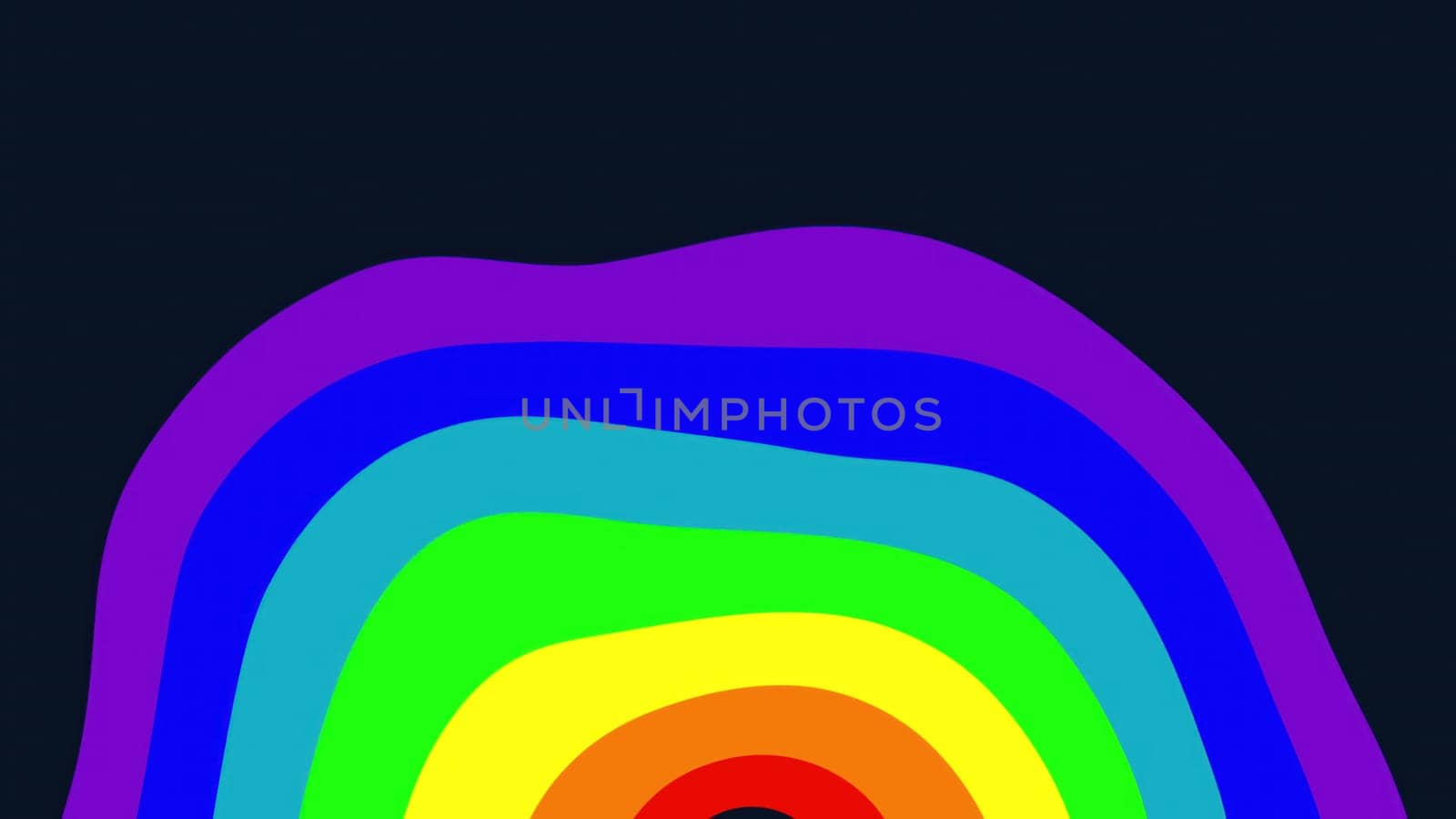 Flat colorful rainbow flag by nolimit046