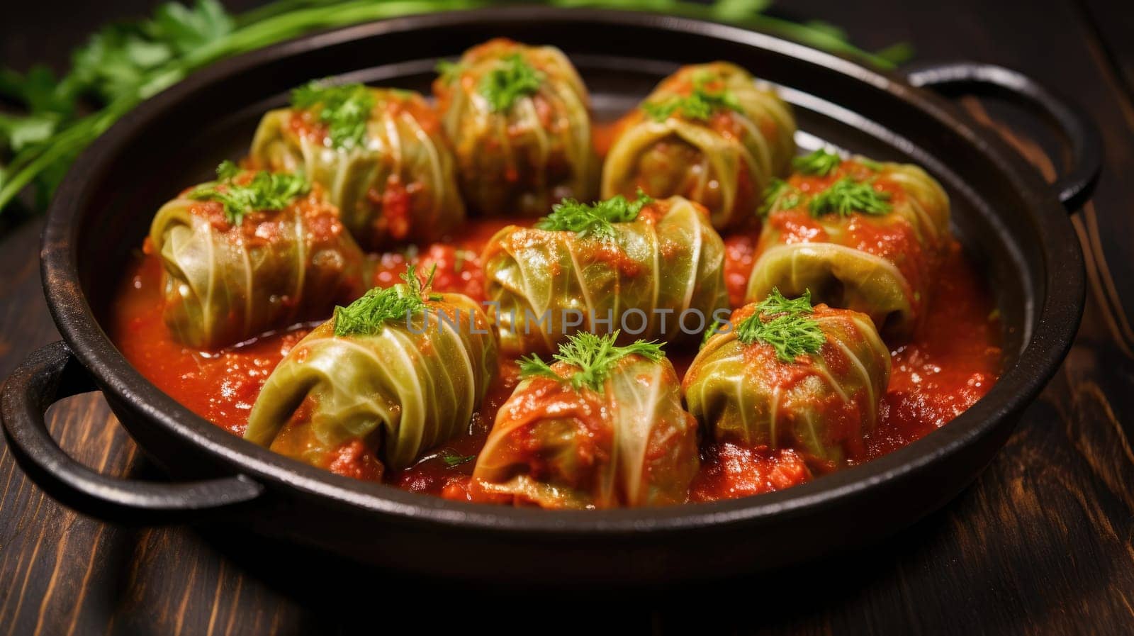 Traditional German Delicious stuffed cabbage rolls Kolroladen by natali_brill