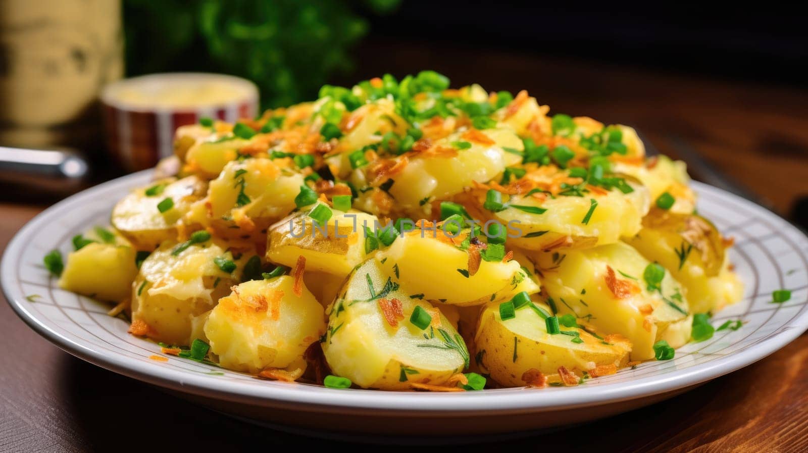 Traditional German Spicy potato salad Kartoffelsalat by natali_brill