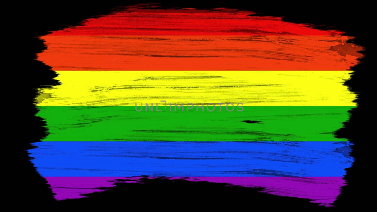 Colorful lgbt flag with brush stroke by nolimit046