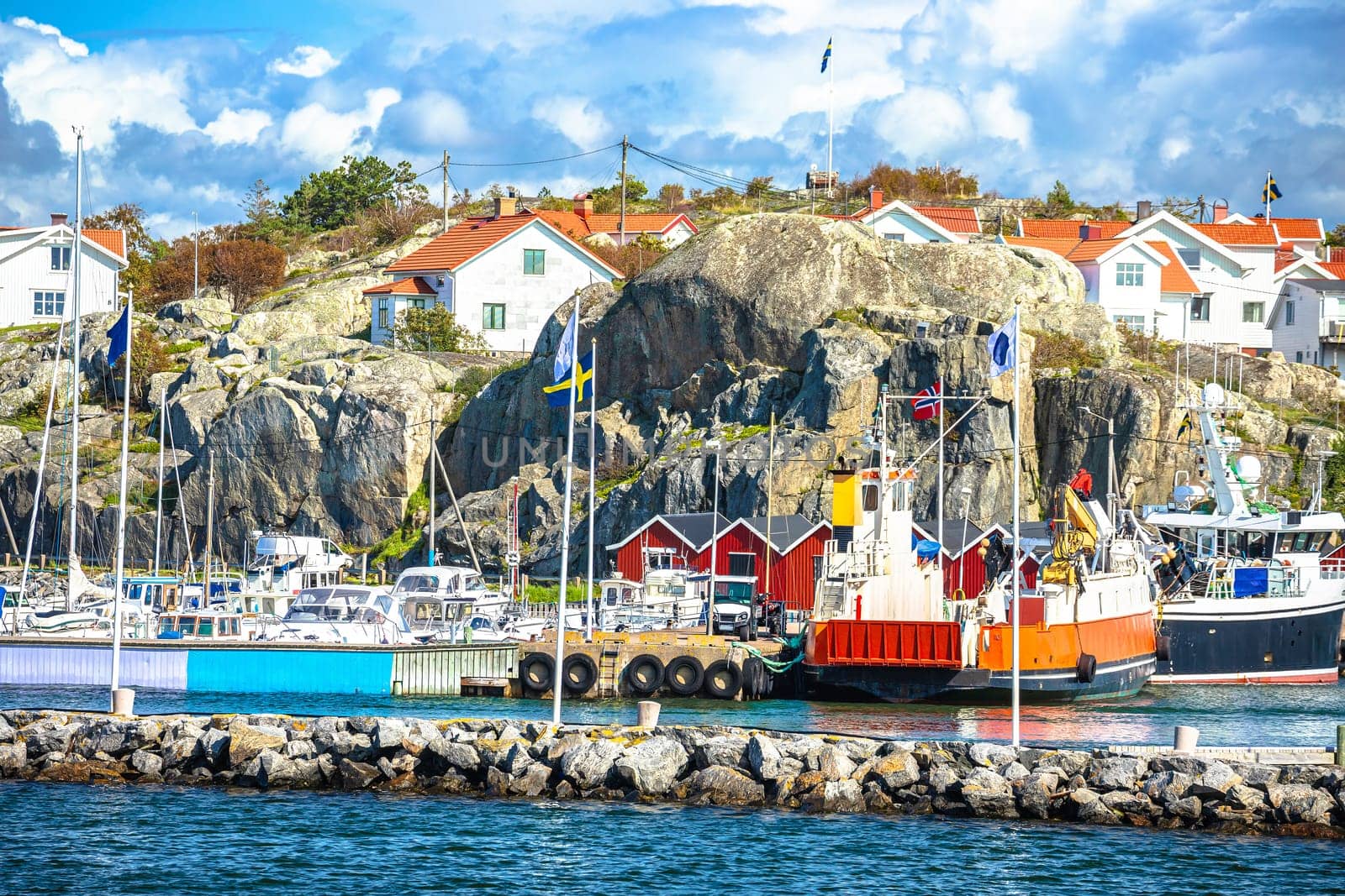 Donso island in Gothenburg archipelago scenic harbor waterfront view by xbrchx