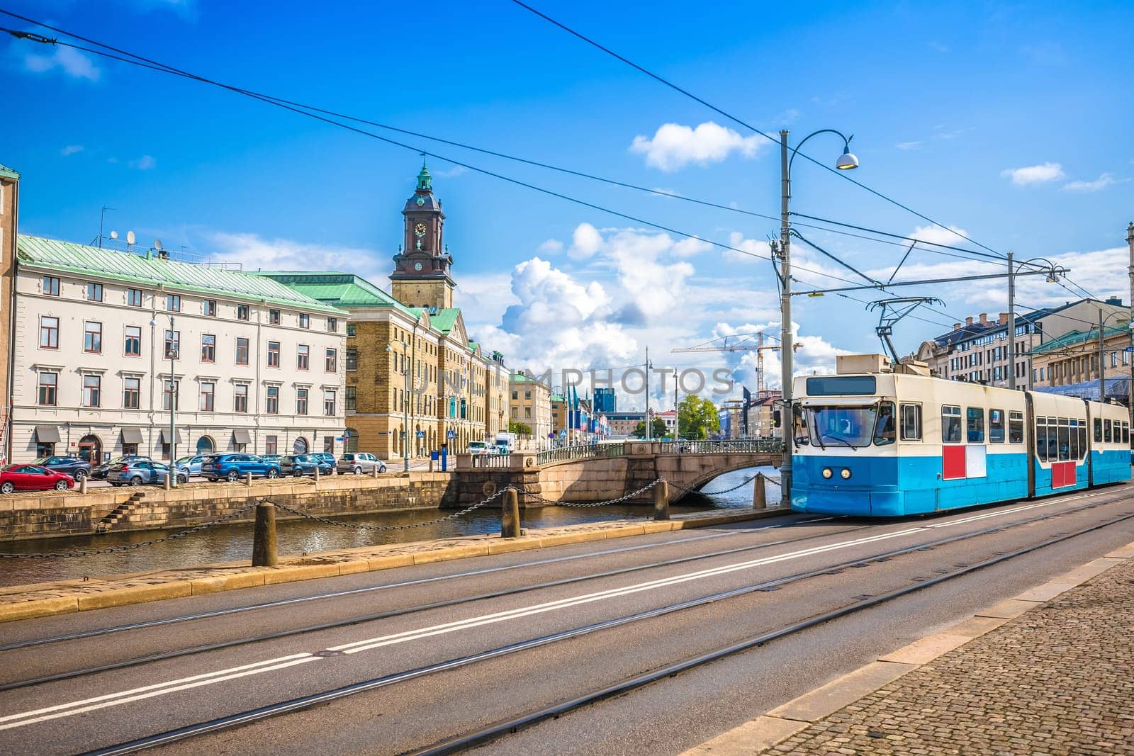 City of Gothenburg architecture and tram view by xbrchx