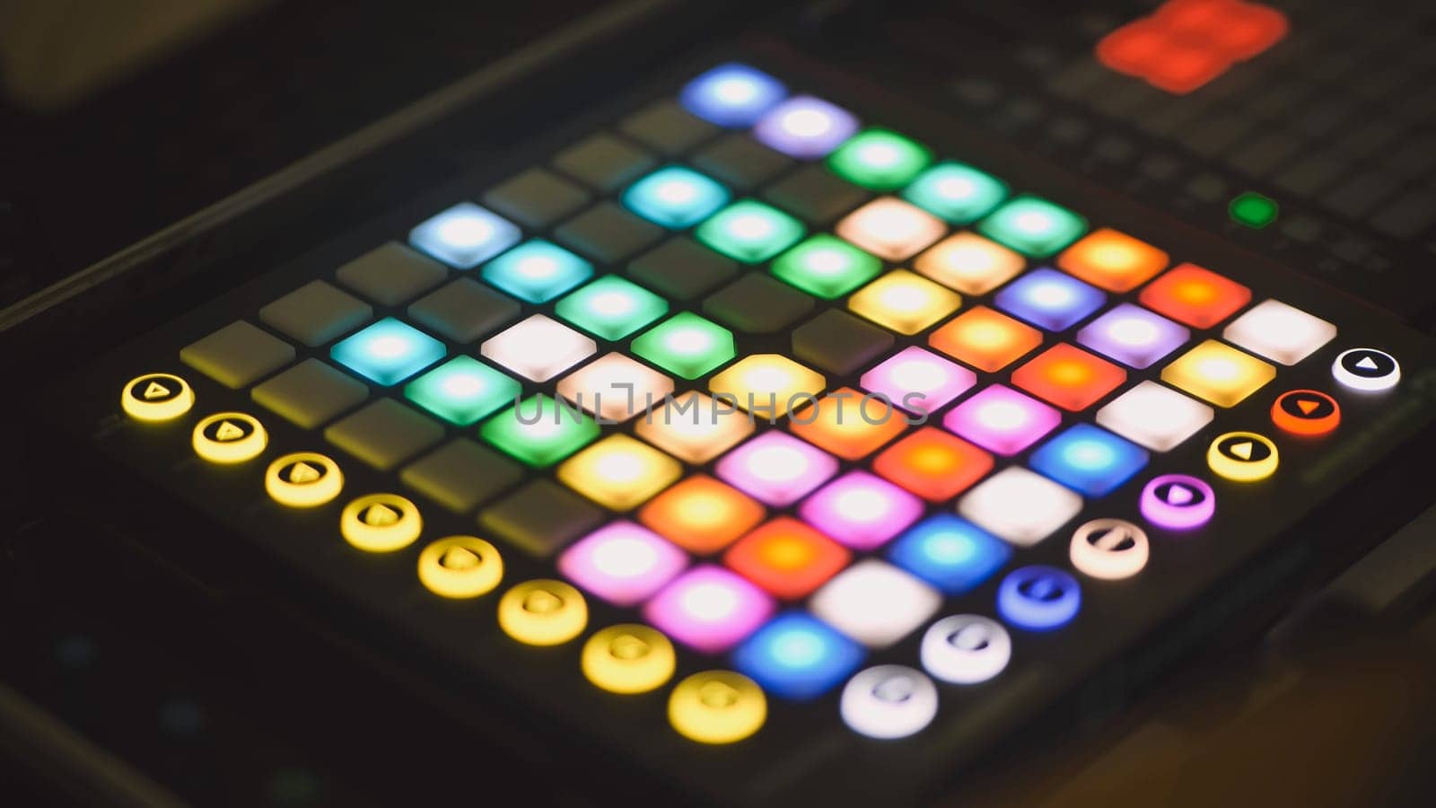 Launchpad control of light and music at the event