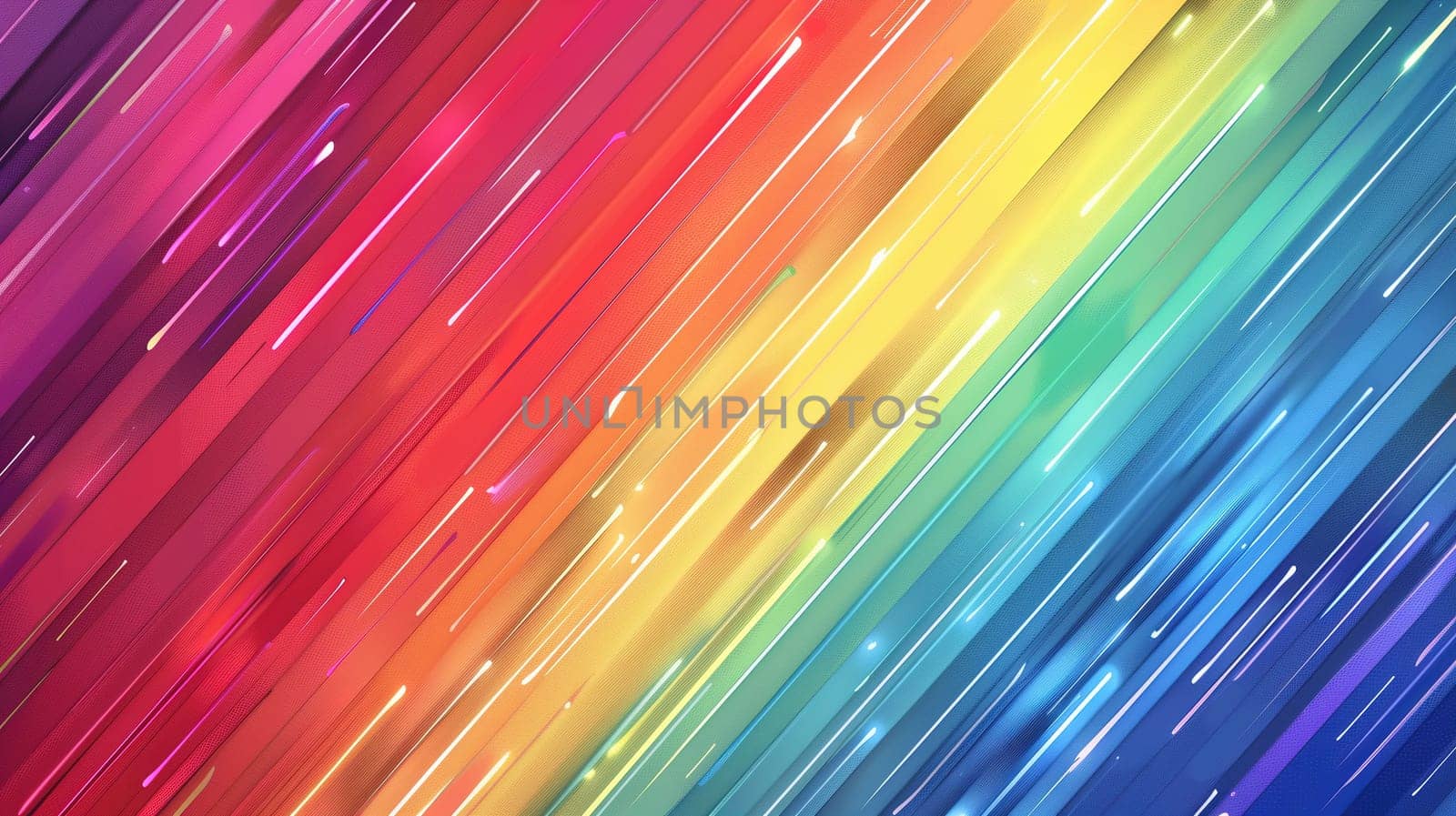 Rainbow Colored Background With Stars and Lines by TRMK