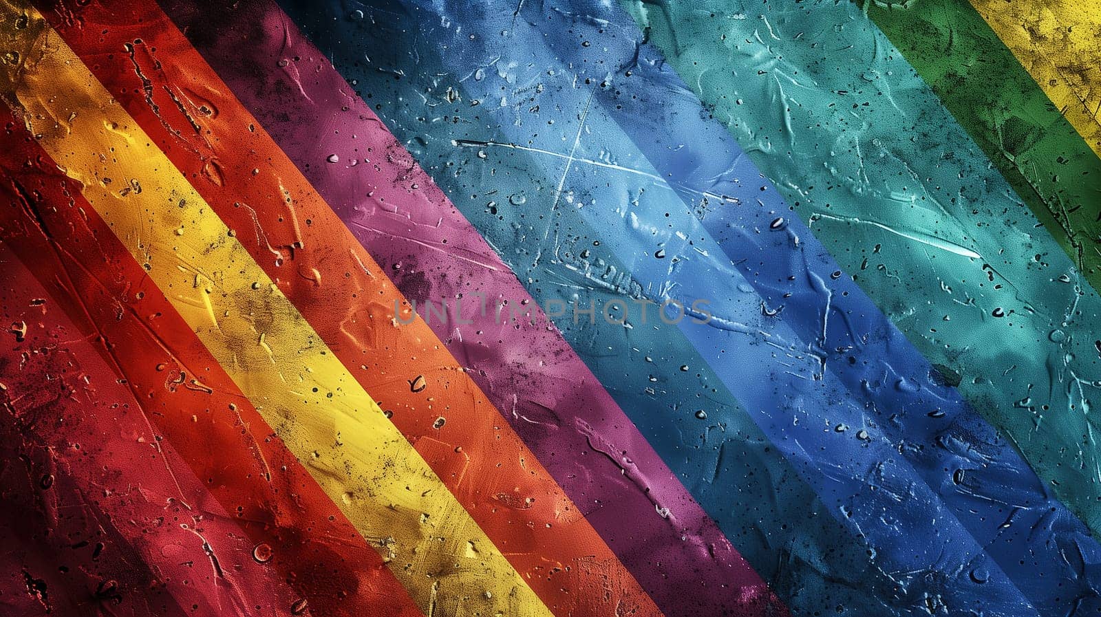 Rainbow Colored Wallpaper Close Up by TRMK