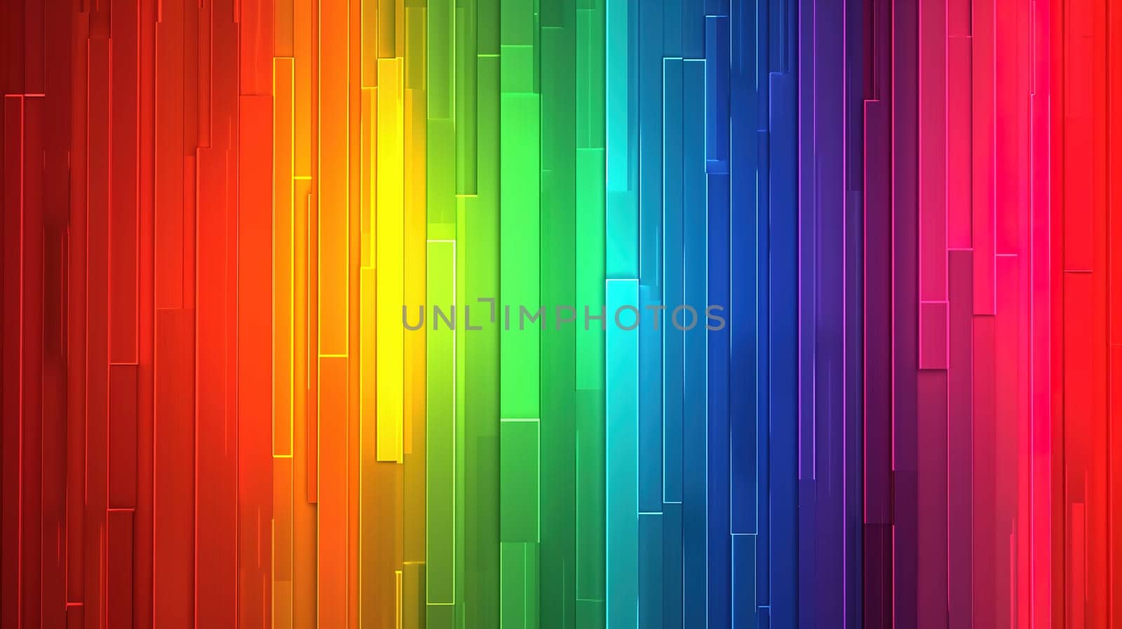 Rainbow Colored Background With Vertical Lines by TRMK