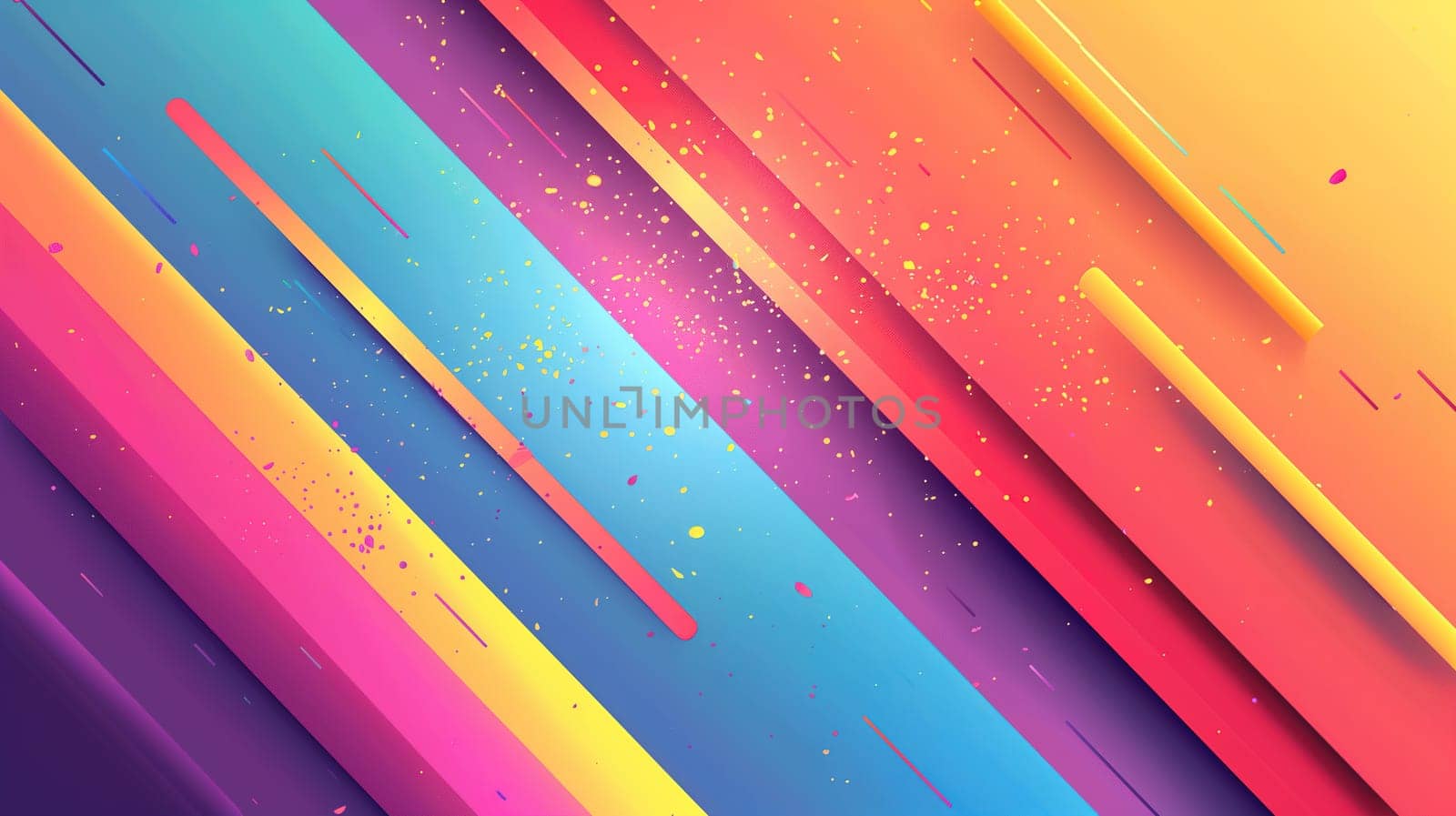 Vibrant Rainbow Colors Splashed Across a Canvas Celebrating LGBT Pride by TRMK