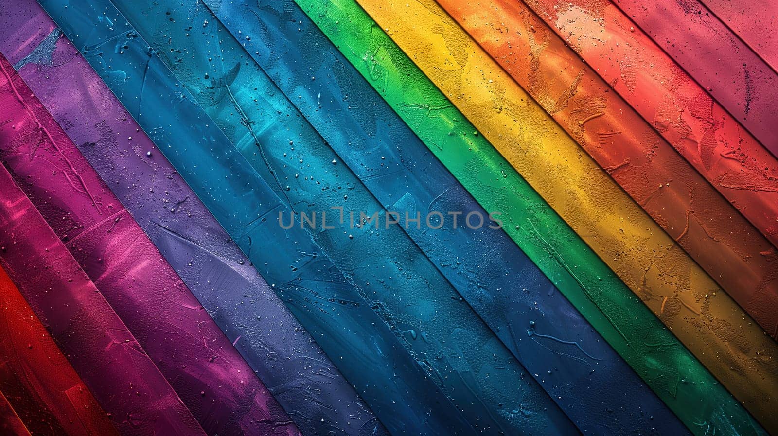 Vibrant Rainbow Colored Wallpaper by TRMK