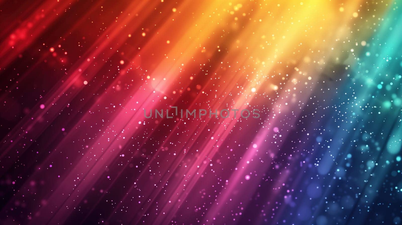 A rainbow-colored background adorned with stars, creating a vivid and eye-catching display of colors. The stars add a touch of sparkle to the rainbow hues, making for a festive and celebratory scene.