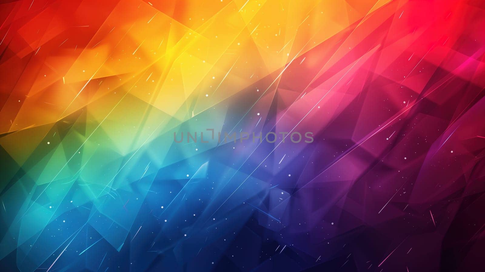 An abstract background featuring vibrant rainbow colors and star shapes scattered across the design. The rainbow hues blend seamlessly together, creating a visually striking and dynamic composition. The stars add an element of whimsy and wonder to the overall aesthetic.