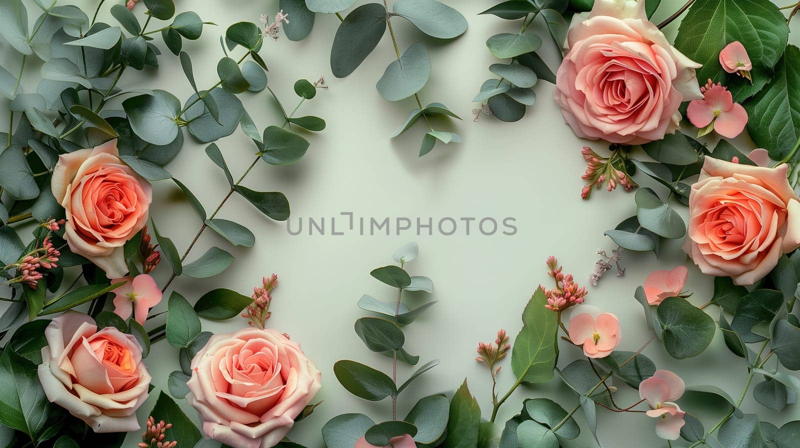 Group of Pink Roses Surrounded by Green Leaves by TRMK
