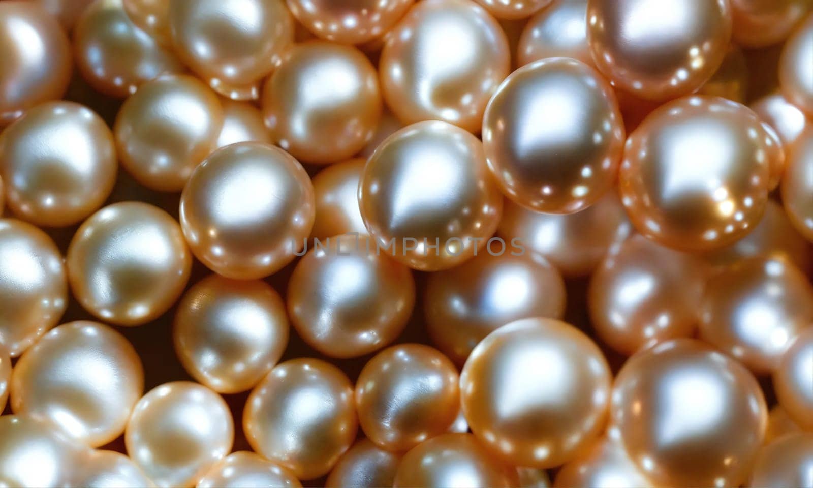 Natural white pearls. Generative AI by gordiza